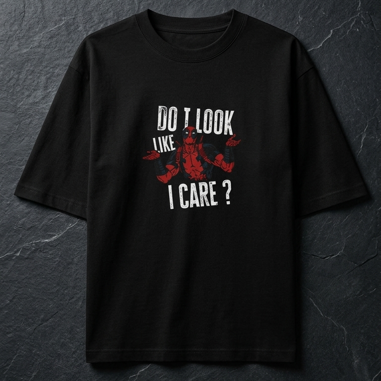 Do I Look Like I Care? Oversized Graphic T-Shirt