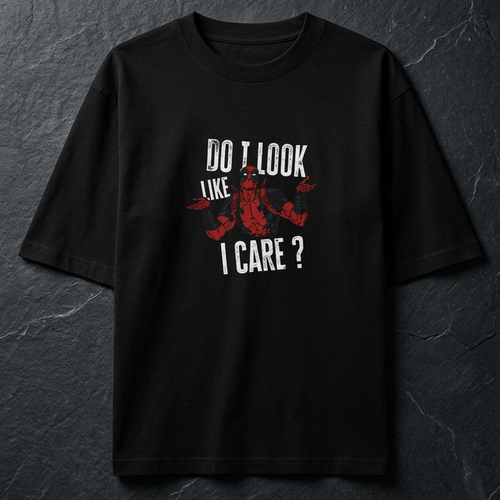 Do I Look Like I Care? Oversized Graphic T-Shirt