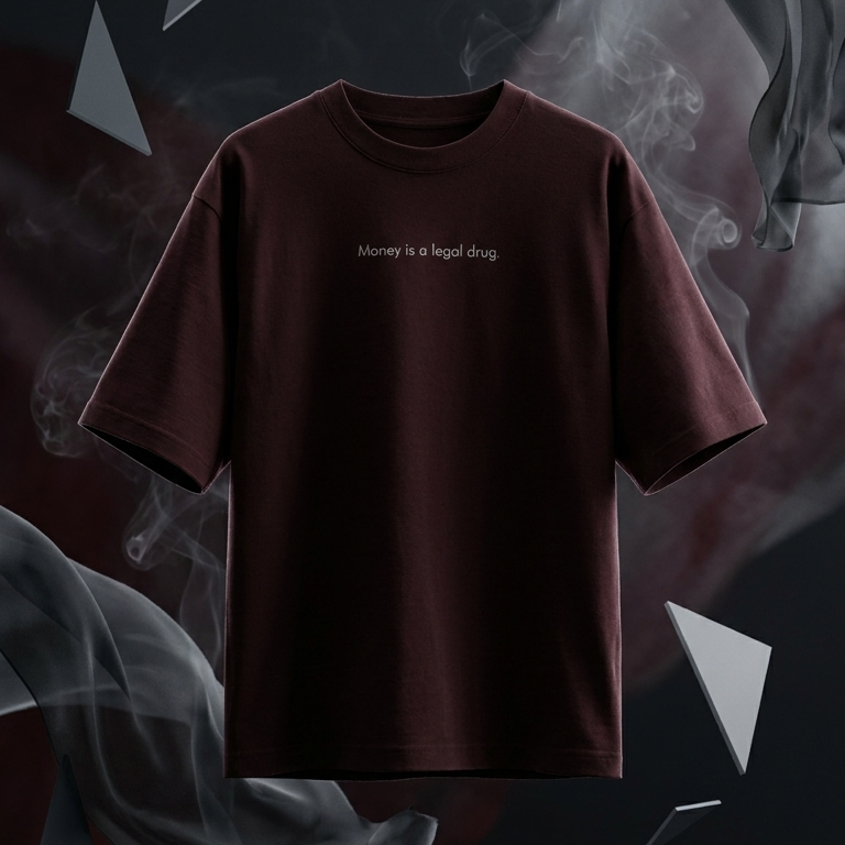 Money Is a Legal Drug Oversized T-Shirt